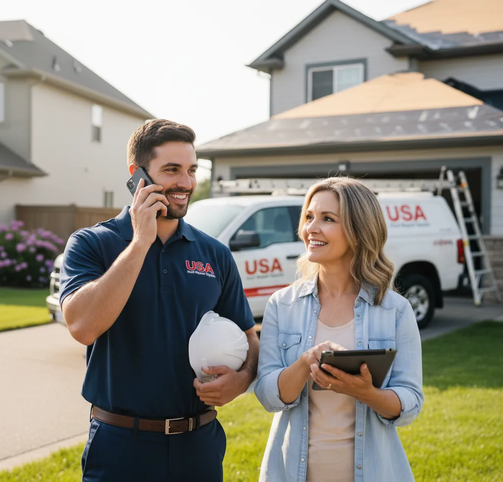 USA Roof Repair Experts customer support in Weatherford